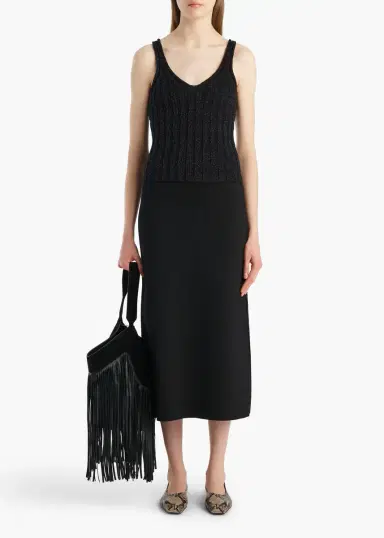 Khaite Petra Skirt In Black | Thumbnail 2 Khaite Petra Skirt In Black | Thumbnail 2