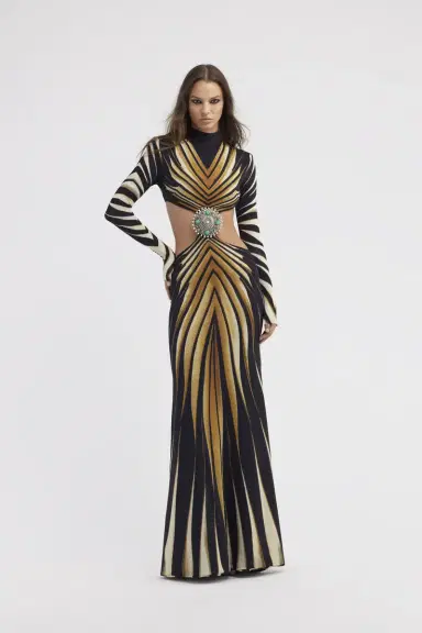 Roberto Cavalli Cut-out knit dress with Ray of Gold print | Thumbnail 5 Roberto Cavalli Cut-out knit dress with Ray of Gold print | Thumbnail 5