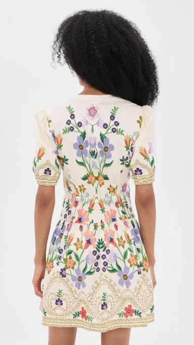 Shoshanna Tinsley Dress Lilac/Tangerine/Sand | Thumbnail 3 Shoshanna Tinsley Dress Lilac/Tangerine/Sand | Thumbnail 3
