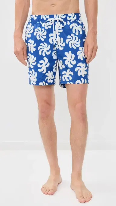Onia Charles wim Trunks 7 Painted Palms Blue Quartz Mult | Thumbnail 2 Onia Charles wim Trunks 7 Painted Palms Blue Quartz Mult | Thumbnail 2