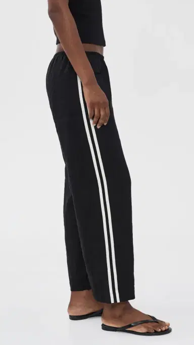 DONNI. The inen Crop Racer Stripe Pants Jet | Thumbnail 5 DONNI. The inen Crop Racer Stripe Pants Jet | Thumbnail 5
