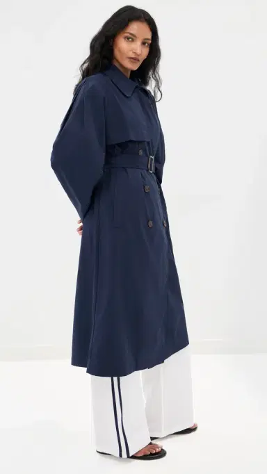 LE BOP Toby Trench Coat Maritime Blue | Thumbnail 4 LE BOP Toby Trench Coat Maritime Blue | Thumbnail 4