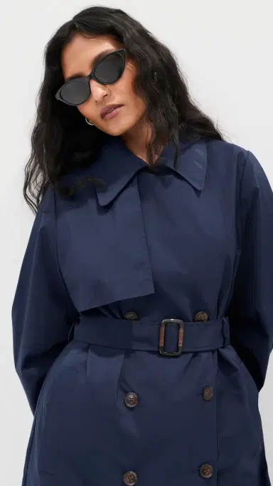 LE BOP Toby Trench Coat Maritime Blue | Thumbnail 6 LE BOP Toby Trench Coat Maritime Blue | Thumbnail 6