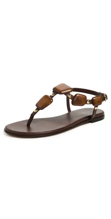 Gianvito Rossi Nappa Sandals Brown | Thumbnail 1 Gianvito Rossi Nappa Sandals Brown | Thumbnail 1