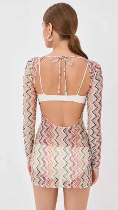 Missoni Long Sleeve T-Shirt Dress SMSOK | Thumbnail 3 Missoni Long Sleeve T-Shirt Dress SMSOK | Thumbnail 3