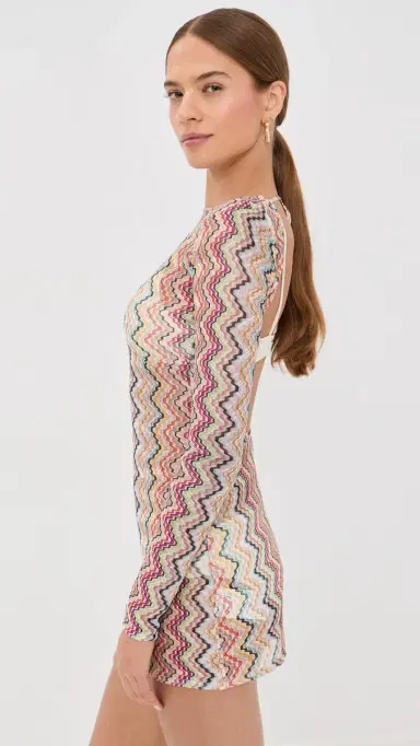 Missoni Long Sleeve T-Shirt Dress SMSOK | Thumbnail 4 Missoni Long Sleeve T-Shirt Dress SMSOK | Thumbnail 4