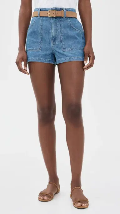 Veronica Beard Jean Sally Shorts Good Fortune | Thumbnail 2 Veronica Beard Jean Sally Shorts Good Fortune | Thumbnail 2