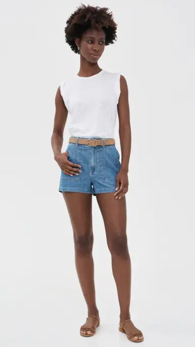 Veronica Beard Jean Sally Shorts Good Fortune | Thumbnail 5 Veronica Beard Jean Sally Shorts Good Fortune | Thumbnail 5