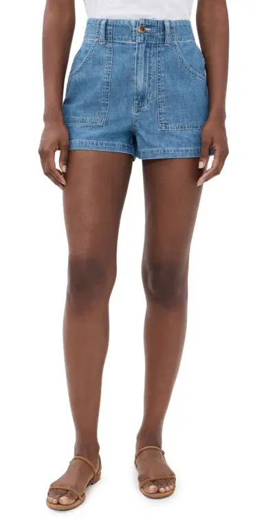 Veronica Beard Jean Sally Shorts Good Fortune | Thumbnail 1 Veronica Beard Jean Sally Shorts Good Fortune | Thumbnail 1