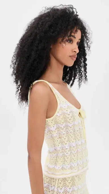 Splendid Eleni Sweater Tank Lemon Drop Multi | Thumbnail 4 Splendid Eleni Sweater Tank Lemon Drop Multi | Thumbnail 4