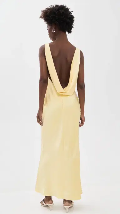Runaway the Label Raelyn Maxi Dress Lemon | Thumbnail 3 Runaway the Label Raelyn Maxi Dress Lemon | Thumbnail 3