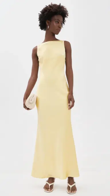 Runaway the Label Raelyn Maxi Dress Lemon | Thumbnail 5 Runaway the Label Raelyn Maxi Dress Lemon | Thumbnail 5