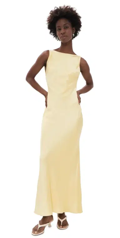 Runaway the Label Raelyn Maxi Dress Lemon | Thumbnail 1 Runaway the Label Raelyn Maxi Dress Lemon | Thumbnail 1