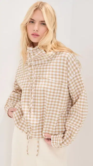 LE BOP Carson Anorak Khaki Check S | Thumbnail 2 LE BOP Carson Anorak Khaki Check S | Thumbnail 2