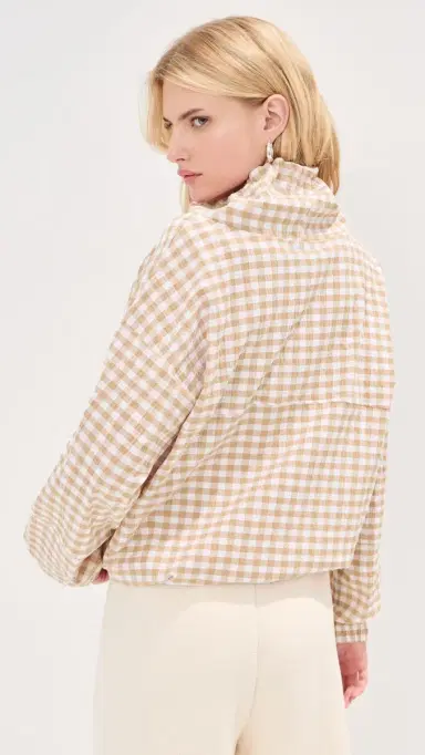 LE BOP Carson Anorak Khaki Check S | Thumbnail 3 LE BOP Carson Anorak Khaki Check S | Thumbnail 3