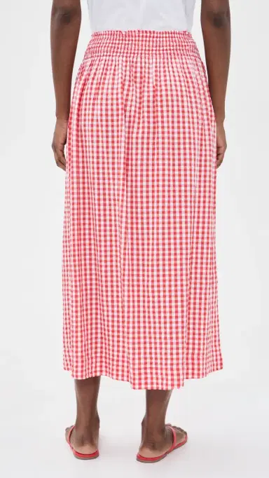 Splendid Gigi Gingham Midi Skirt Firework/White | Thumbnail 3 Splendid Gigi Gingham Midi Skirt Firework/White | Thumbnail 3