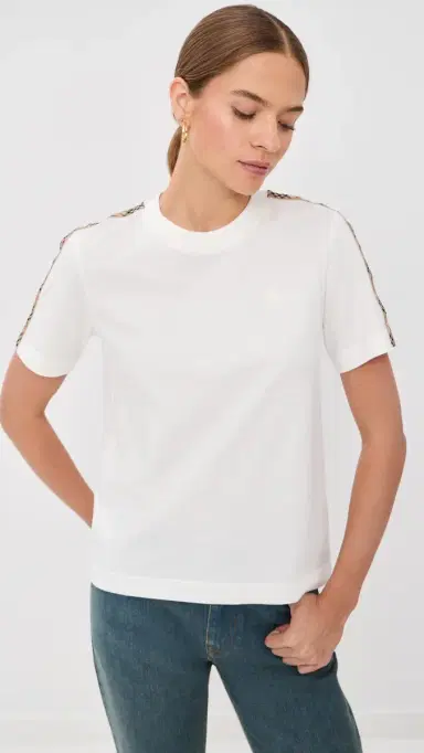 Burberry Tee Shirt Chalk | Thumbnail 2 Burberry Tee Shirt Chalk | Thumbnail 2