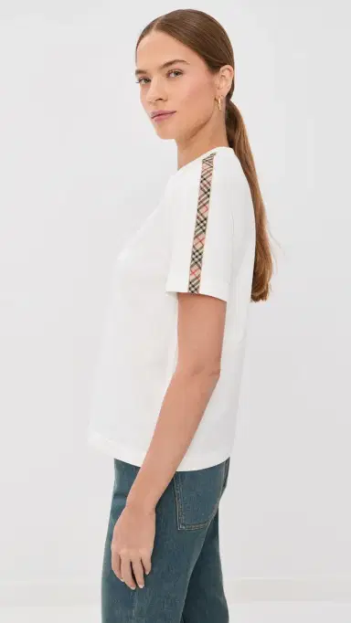 Burberry Tee Shirt Chalk S | Thumbnail 4 Burberry Tee Shirt Chalk S | Thumbnail 4