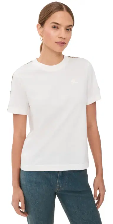 Burberry Tee Shirt Chalk | Thumbnail 1 Burberry Tee Shirt Chalk | Thumbnail 1