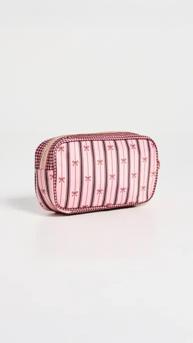Stoney Clover Lane Agua Bendita x Stripe Bow Small Pouch Stripe Bow One Size | Thumbnail 3 Stoney Clover Lane Agua Bendita x Stripe Bow Small Pouch Stripe Bow One Size | Thumbnail 3