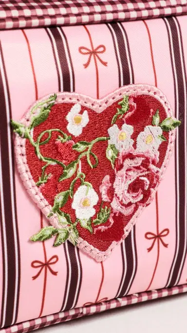 Stoney Clover Lane Agua Bendita x Stripe Bow Small Pouch Stripe Bow One Size | Thumbnail 4 Stoney Clover Lane Agua Bendita x Stripe Bow Small Pouch Stripe Bow One Size | Thumbnail 4
