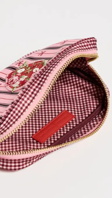 Stoney Clover Lane Agua Bendita x Stripe Bow Small Pouch Stripe Bow One Size | Thumbnail 5 Stoney Clover Lane Agua Bendita x Stripe Bow Small Pouch Stripe Bow One Size | Thumbnail 5