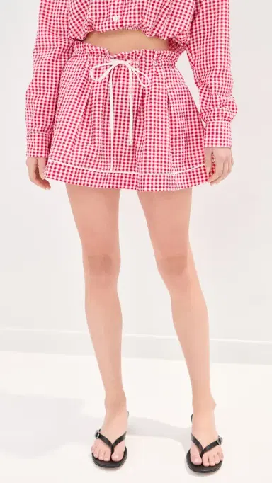 LE BOP adeline Mini Skirt Red Check | Thumbnail 2 LE BOP adeline Mini Skirt Red Check | Thumbnail 2