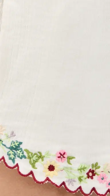 For Love & Lemons Leah Shorts Cream | Thumbnail 6 For Love & Lemons Leah Shorts Cream | Thumbnail 6