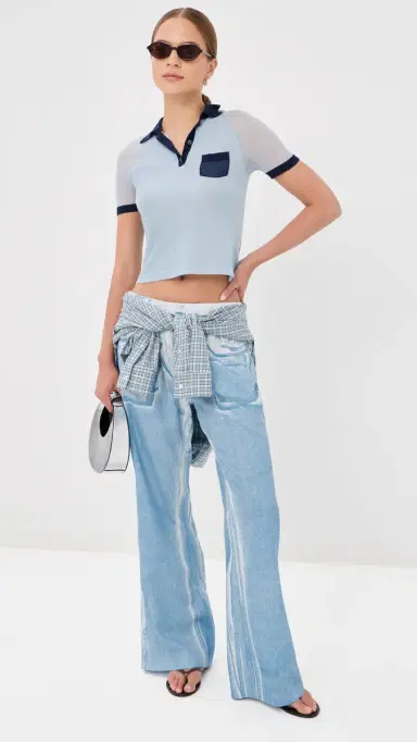 Acne Studios Twill Trousers Light Blue 38 | Thumbnail 5 Acne Studios Twill Trousers Light Blue 38 | Thumbnail 5