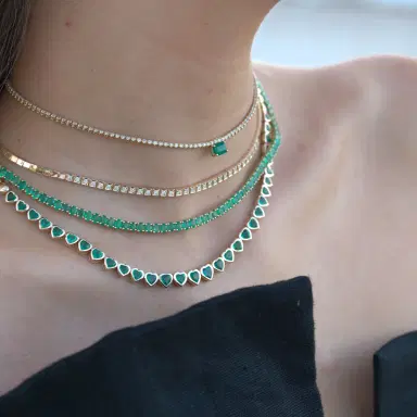 Wish Fine Jewelry 0.85ct Diamond 14K Gold Choker Necklace | Thumbnail 4 Wish Fine Jewelry 0.85ct Diamond 14K Gold Choker Necklace | Thumbnail 4