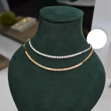 Wish Fine Jewelry 0.85ct Diamond 14K Gold Choker Necklace | Thumbnail 5 Wish Fine Jewelry 0.85ct Diamond 14K Gold Choker Necklace | Thumbnail 5