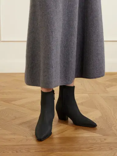 Manolo Blahnik Aliera 50 Nubuck Ankle Boots | Thumbnail 2 Manolo Blahnik Aliera 50 Nubuck Ankle Boots | Thumbnail 2