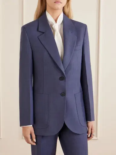 Victoria Beckham Katherine Twill Blazer | Thumbnail 3 Victoria Beckham Katherine Twill Blazer | Thumbnail 3