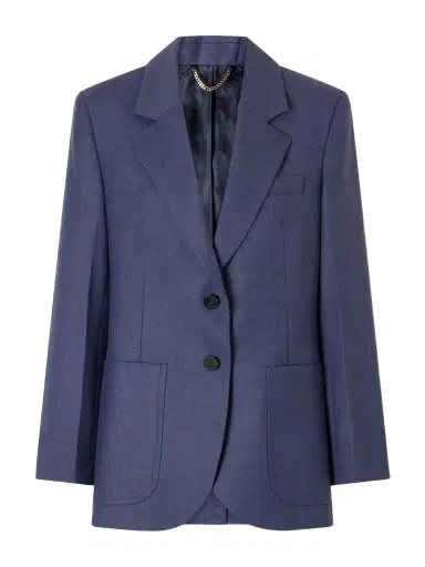 Victoria Beckham Katherine Twill Blazer | Thumbnail 1 Victoria Beckham Katherine Twill Blazer | Thumbnail 1