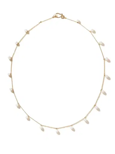 Sophie Bille Brahe Lou Lou 14-karat Recycled Gold Pearl Necklace | Thumbnail 1 Sophie Bille Brahe Lou Lou 14-karat Recycled Gold Pearl Necklace | Thumbnail 1