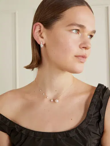 Sophie Bille Brahe Lou Esemble 14-karat Recycled Gold Pearl Necklace | Thumbnail 2 Sophie Bille Brahe Lou Esemble 14-karat Recycled Gold Pearl Necklace | Thumbnail 2