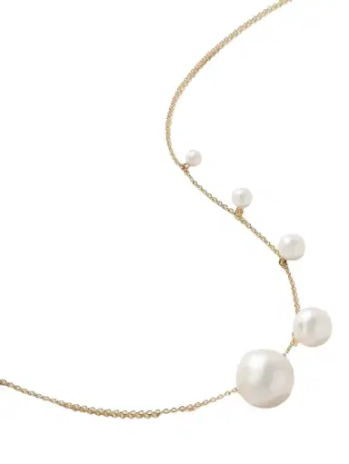 Sophie Bille Brahe Lou Esemble 14-karat Recycled Gold Pearl Necklace | Thumbnail 1 Sophie Bille Brahe Lou Esemble 14-karat Recycled Gold Pearl Necklace | Thumbnail 1