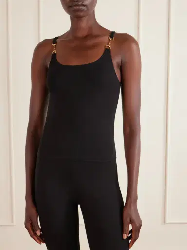 Gucci Horsebit Logo-detailed Crepe Jersey Tank Top | Thumbnail 3 Gucci Horsebit Logo-detailed Crepe Jersey Tank Top | Thumbnail 3