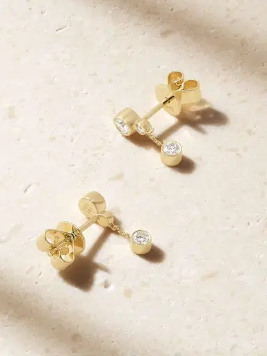 Sophie Bille Brahe Lou Diamant 18-karat Recycled Gold Diamond Earrings | Thumbnail 4 Sophie Bille Brahe Lou Diamant 18-karat Recycled Gold Diamond Earrings | Thumbnail 4