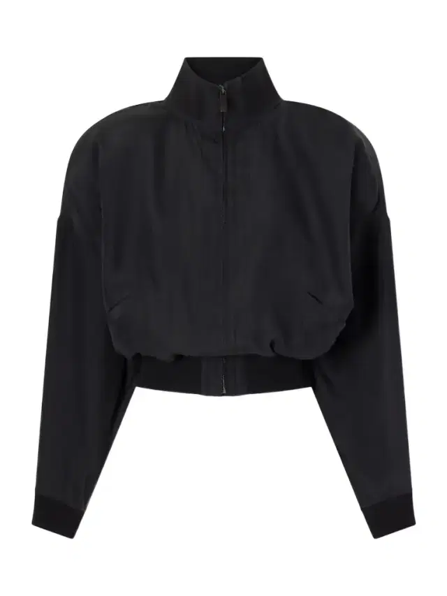 Cropped Silk Jacket Cropped Silk Jacket