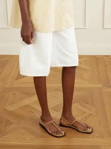 TOTEME T-strap Leather Flats | Thumbnail 2 TOTEME T-strap Leather Flats | Thumbnail 2