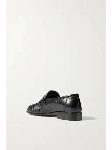 The Row Paneled Glossed-eel Loafers | Thumbnail 3 The Row Paneled Glossed-eel Loafers | Thumbnail 3