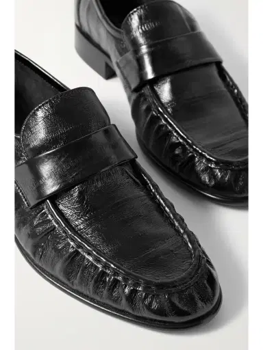 The Row Paneled Glossed-eel Loafers | Thumbnail 4 The Row Paneled Glossed-eel Loafers | Thumbnail 4