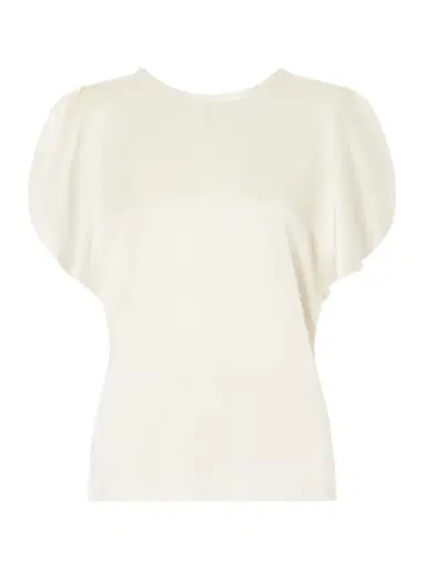 Victoria Beckham Bela Draped Satin Blouse | Thumbnail 1 Victoria Beckham Bela Draped Satin Blouse | Thumbnail 1