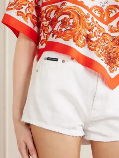 Dolce & Gabbana Mid-rise Denim Shorts | Thumbnail 5 Dolce & Gabbana Mid-rise Denim Shorts | Thumbnail 5