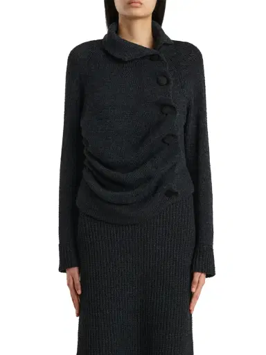 Khaite Lorrai Cotton-Silk Cardigan | Thumbnail 3 Khaite Lorrai Cotton-Silk Cardigan | Thumbnail 3