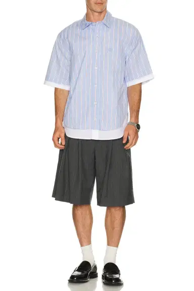 SIMKHAI Steven Double Layer Shirt | Thumbnail 3 SIMKHAI Steven Double Layer Shirt | Thumbnail 3