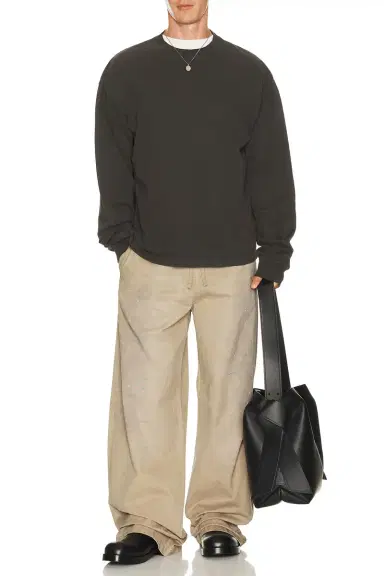 Acne Studios Plott Peached Light Cotton Twill Pant | Thumbnail 4 Acne Studios Plott Peached Light Cotton Twill Pant | Thumbnail 4