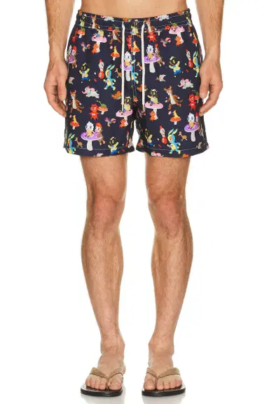 Arrels Barcelona Catch The Wind x Gary Baseman Exclusive Swim Shorts | Thumbnail 1 Arrels Barcelona Catch The Wind x Gary Baseman Exclusive Swim Shorts | Thumbnail 1