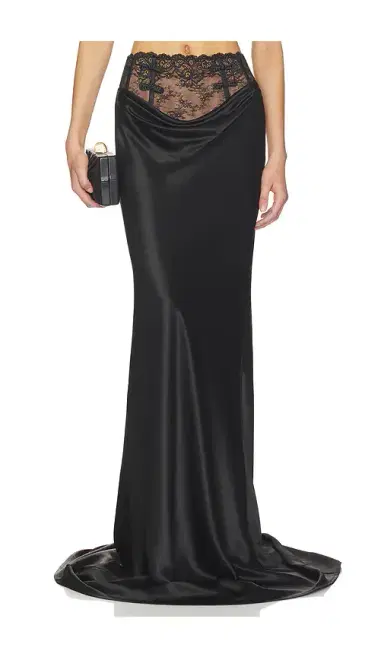 Sau Lee Lila Satin Skirt | Thumbnail 1 Sau Lee Lila Satin Skirt | Thumbnail 1
